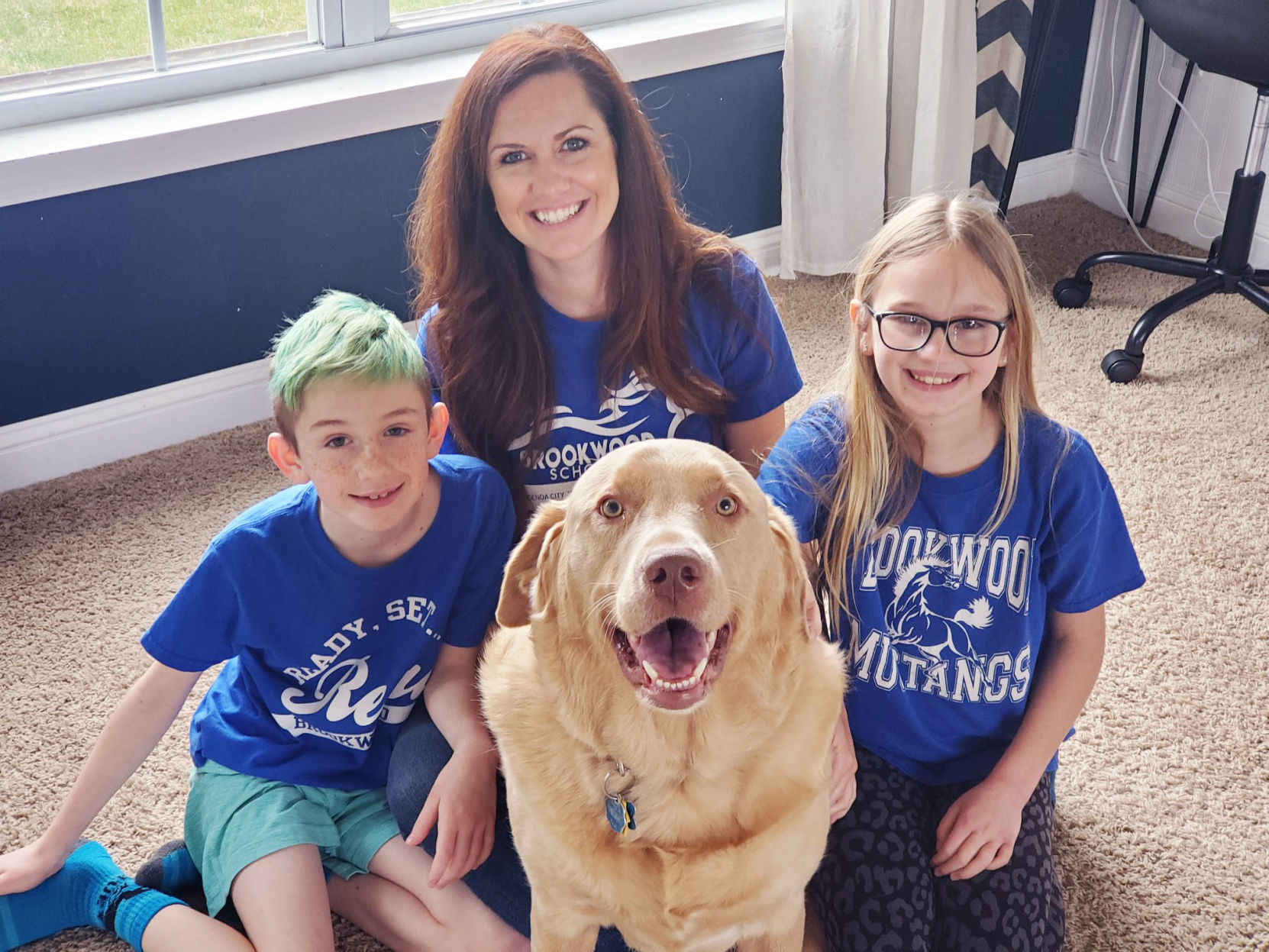 Family with Dog